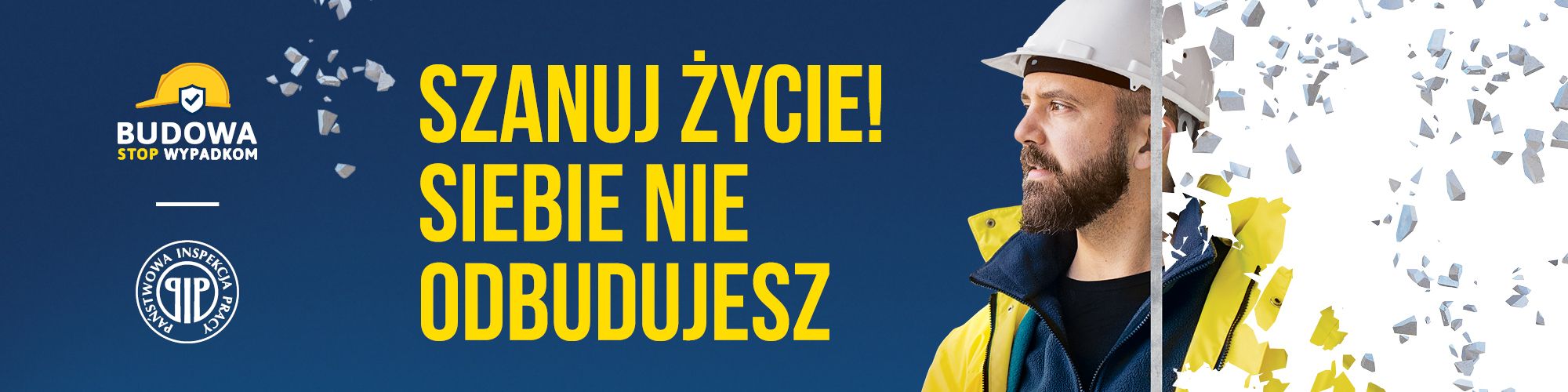 Szanuj życie, siebie nie odbudujesz, baner